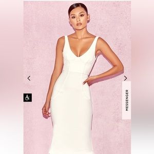 WHITE DRESS 👗 FROM HOUSE OF CB SIZE LARGE